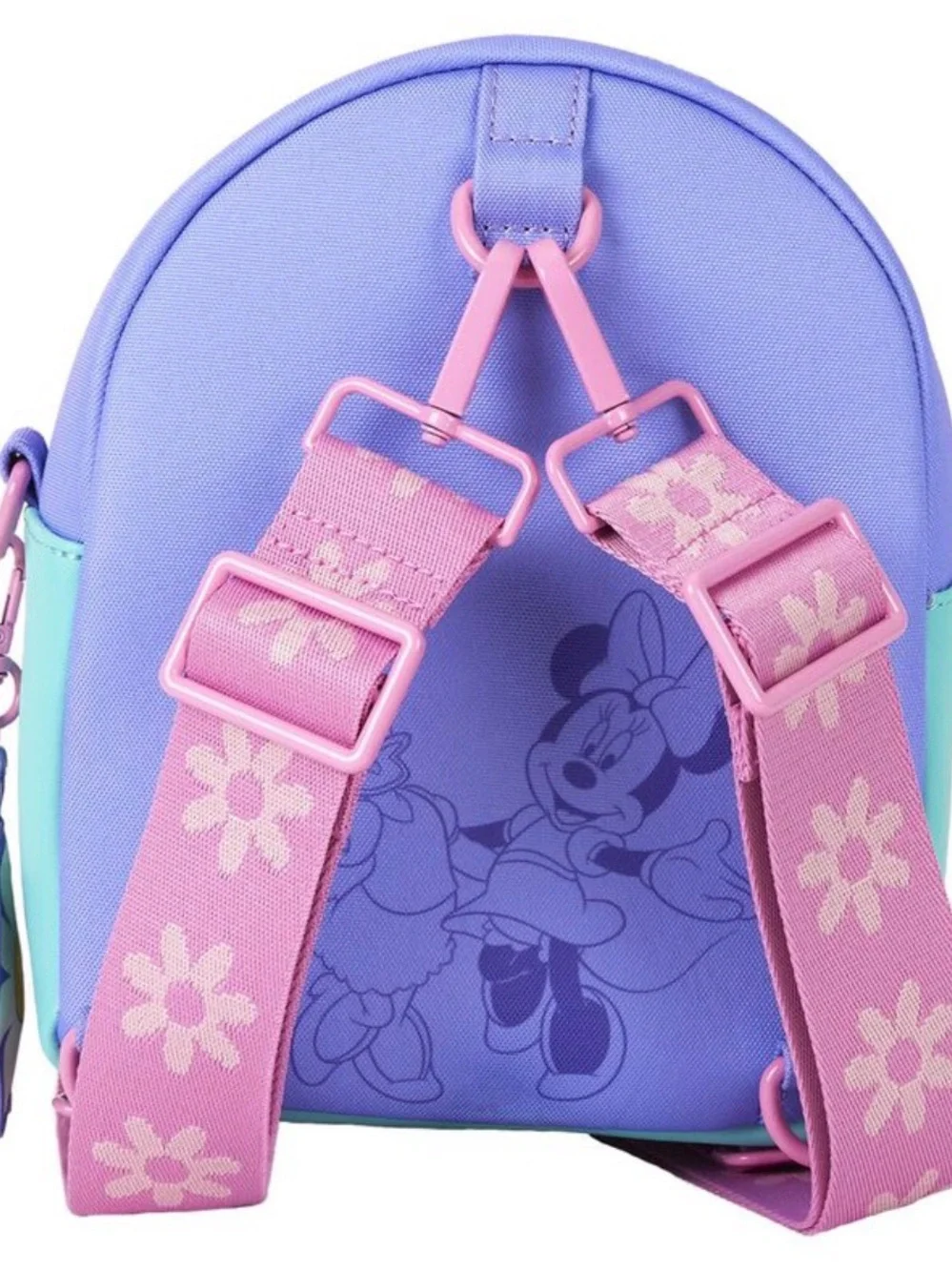 Loungefly Daisy Duck 85th Anniversary Minnie Mouse Convertible Mini Backpack